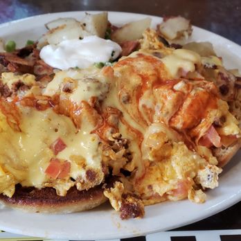 Sax's Joint - Mexican Eggs Benedict So DELICIOUS and just the right amount of heat for this dish. - Breakfast & Brunch Near Me - Petaluma, California Sax's Joint - Mexican Eggs Benedict So DELICIOUS and just the right amount of heat for this dish. - Breakfast & Brunch Near Me - Petaluma, California