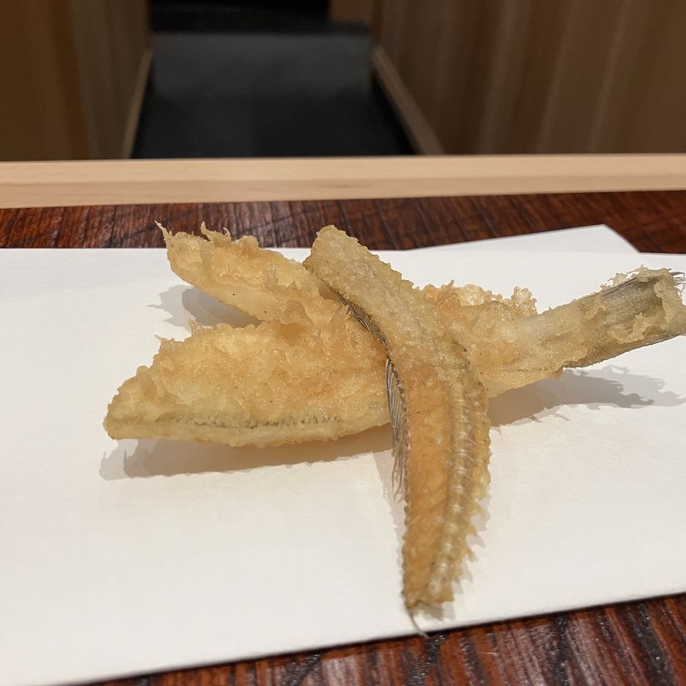 Tempura Ichika - Tempura fish filet with the bone piece fried separately - Japanese Near Me - Honolulu, Hawaii