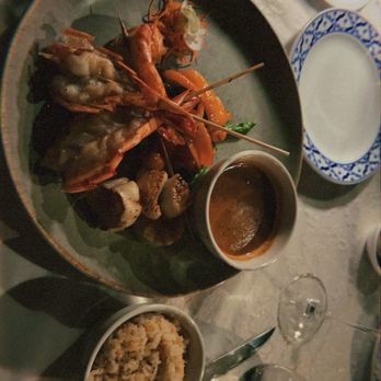 Bangkok Station - Jumbo Tiger Prawns & Scallops w/ massaman curry sauce on the side - Thai Near Me - Atlanta, Georgia