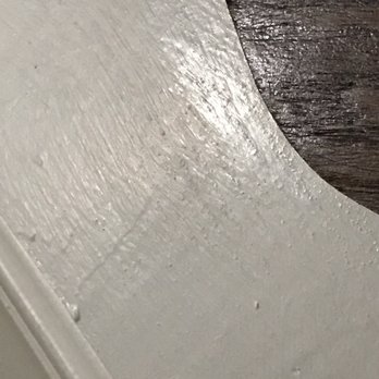 Pro Edge Painting - Partially paint red trim. This was the difference in the sheens for the old vs. new semi-gloss. - Painters Near Me Pro Edge Painting - Partially paint red trim. This was the difference in the sheens for the old vs. new semi-gloss. - Painters Near Me
