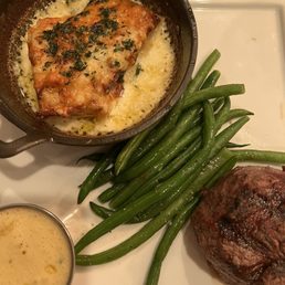 Filet and truffle potatoes