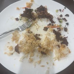 Nevaeh's (charbroiled beef with rice and veggies), and it came with a broth that was so delicious I could've had a whole bowl of just that. Nevaeh's (charbroiled beef with rice and veggies), and it came with a broth that was so delicious I could've had a whole bowl of just that.