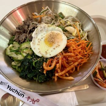 Yuchun - Classic Beef Bibimbap - Soup Near Me - Los Angeles, California Yuchun - Classic Beef Bibimbap - Soup Near Me - Los Angeles, California
