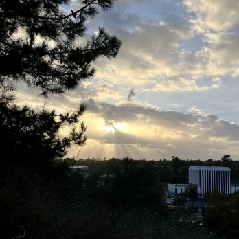 Hillcrest Park - Sunset from atop the Hillcrest Stairs - Parks Near Me - Fullerton, California