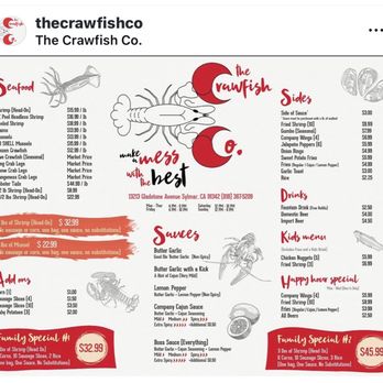 The Crawfish - Menu - Cajun/Creole Near Me - Sylmar, California