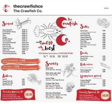 Menu photo 1 The Crawfish Sylmar, CA