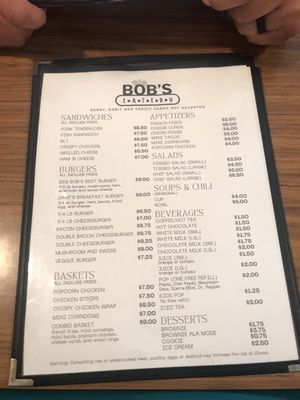 Menu photo 3 Big Bob's Spring Valley, MN