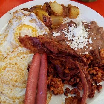 Raizes Mexican Kitchen - Raizes classic breakfast. A little bit of everything. Yum!! - Mexican Near Me - Stafford, Texas Raizes Mexican Kitchen - Raizes classic breakfast. A little bit of everything. Yum!! - Mexican Near Me - Stafford, Texas