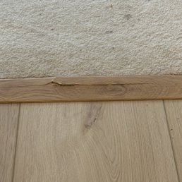 Ouch, the strip between MBR and the hallway cracked.