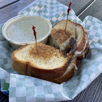 Catalina Fish Kitchen - Crab Melt with Clam Chowder - Seafood Near Me - Costa Mesa, California Catalina Fish Kitchen - Crab Melt with Clam Chowder - Seafood Near Me - Costa Mesa, California