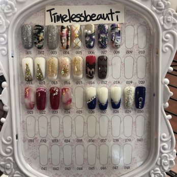 Timelessbeauti - Nail design option display. You can show her pretty much any photo and she'll do her best to do it. She suggested I check her Instagram. - Makeup Artists Near Me Timelessbeauti - Nail design option display. You can show her pretty much any photo and she'll do her best to do it. She suggested I check her Instagram. - Makeup Artists Near Me