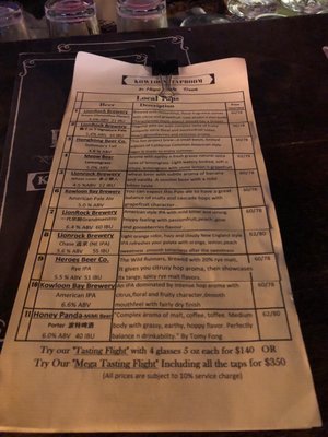 Menu photo 4 Kowloon Taproom Hong Kong, HK