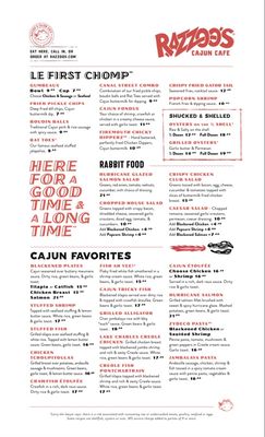 Menu photo 6 Razzoo's Cajun Cafe Garland, TX Menu photo 6 Razzoo's Cajun Cafe Garland, TX
