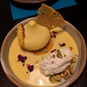 ROOP Chicago Innovative Indian Restaurant & Cocktail Bar - Saffron cheesecake - Indian Near Me - Chicago, Illinois