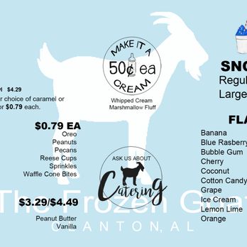 The Frozen Goat - prices of ice creams - Shaved Ice Near Me The Frozen Goat - prices of ice creams - Shaved Ice Near Me