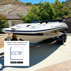 Boat wash and wax plus oxidation removal