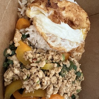 Chad Thai - Chicken 50. Pad Gra Pao - Thai Near Me - Burnaby, British Columbia
