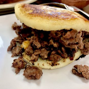 Sabor de Sanchez - Beef arepa - Colombian Near Me - San Antonio, Texas