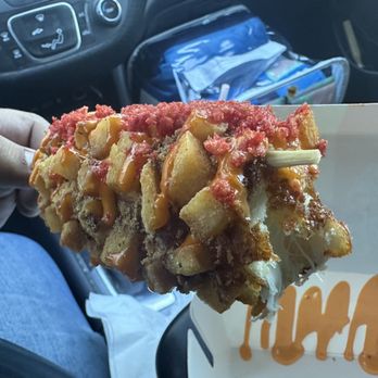 Two Hands Fresh Corn Dogs - Potato Dog with Mozzarella - Hot Dogs Near Me - Albuquerque, New Mexico