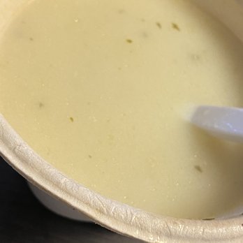 The Simple Greek - Avgolemono Soup this literally had two half inch pieces of chicken rice & broth! Simply Greek should be ashamed ! - Greek Near Me - Columbus, Georgia The Simple Greek - Avgolemono Soup this literally had two half inch pieces of chicken rice & broth! Simply Greek should be ashamed ! - Greek Near Me - Columbus, Georgia