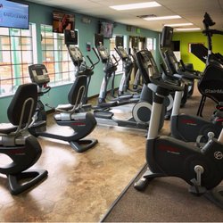 Anytime Fitness - Cardio equipment with new Tv's and app installed to stream audio to your device.