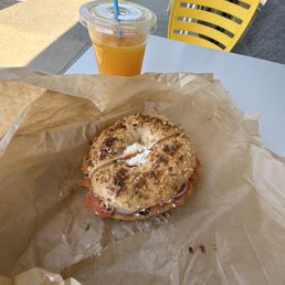 Lox Bagel (Onion)