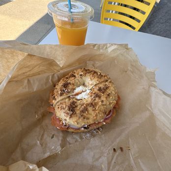 Great Bagel & Bakery - Lox Bagel (Onion) - Bagels Near Me - Louisville, Kentucky