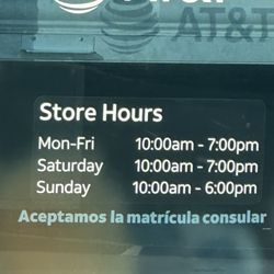 AT&T Store - Hours of operation