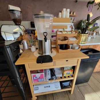 Leaflet Coffee House - Side station includes water, sugars, lids, & napkins - Coffee & Tea Near Me - Monterey Park, California Leaflet Coffee House - Side station includes water, sugars, lids, & napkins - Coffee & Tea Near Me - Monterey Park, California