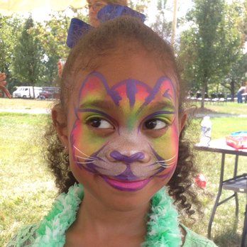 Sunrise Face Painting - Beautiful tiger.  I loooove the bright colors!! - Party & Event Planning Near Me - Fairfax, Virginia