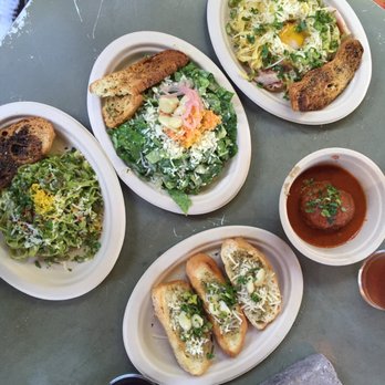 Patrizi's - A few pasta dishes, garlic bread and a side of meatball - Italian Near Me - Austin, Texas Patrizi's - A few pasta dishes, garlic bread and a side of meatball - Italian Near Me - Austin, Texas