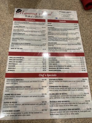 Menu photo 2 Mamma Mia Holly Springs, NC Menu photo 2 Mamma Mia Holly Springs, NC