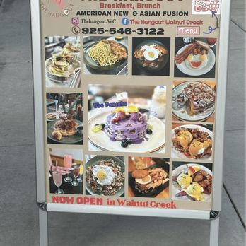 The Hangout - Advertisement board - Breakfast & Brunch Near Me - Walnut Creek, California The Hangout - Advertisement board - Breakfast & Brunch Near Me - Walnut Creek, California
