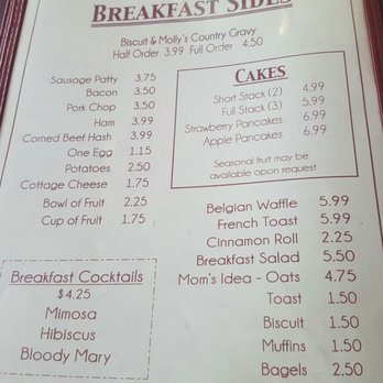 Molly's Souper - Nice and simple menu - Breakfast & Brunch Near Me - Upland, California