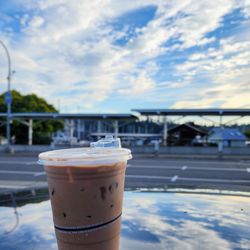 Aviator Coffee - 16oz iced mocha. Nice two folks onsite (8/31/26)