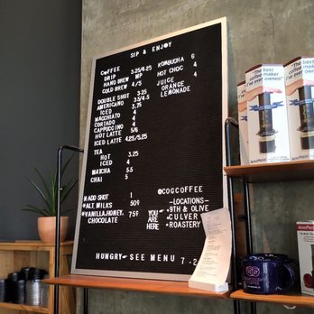 Cognoscenti Coffee - Menu - Coffee & Tea Near Me - Los Angeles, California