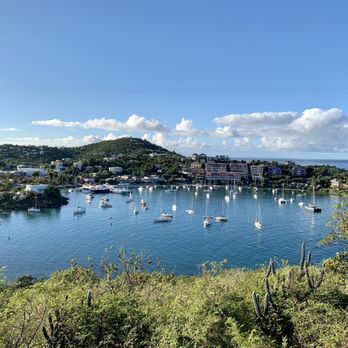 Lind Point Trail - Another inviting perspective of Cruz Bay from Lind Point Overlook. - Hiking Near Me