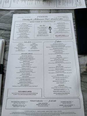Menu photo 7 Pinyon Scottsdale, AZ Menu photo 7 Pinyon Scottsdale, AZ