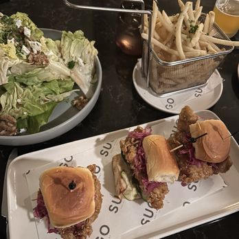 Sugo Social - Chicken sliders, salad and fries - New American Near Me - Rolling Hills Estates, California