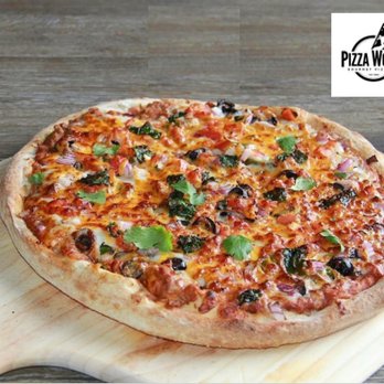 Pizza World - Ole Mexicana Gourmet Pizza with beans/salsa base - Pizza Near Me - Shrewsbury, Missouri Pizza World - Ole Mexicana Gourmet Pizza with beans/salsa base - Pizza Near Me - Shrewsbury, Missouri