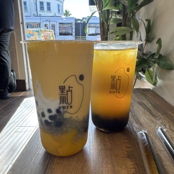 Dots Boba - Mango Coco Sago 楊枝甘露 $8 & Grapefruit Green Tea 西柚水果茶 - Bubble Tea Near Me - San Francisco, California Dots Boba - Mango Coco Sago 楊枝甘露 $8 & Grapefruit Green Tea 西柚水果茶 - Bubble Tea Near Me - San Francisco, California