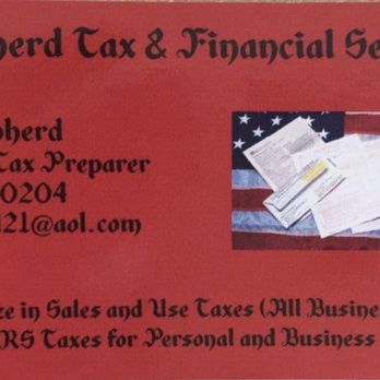 Shepherd Tax & Financial Services - Business Card - Tax Services Near Me Shepherd Tax & Financial Services - Business Card - Tax Services Near Me