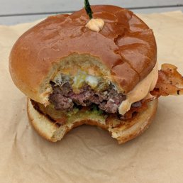 Rise and Shine burger (had to taste it before taking a picture. My bad!)