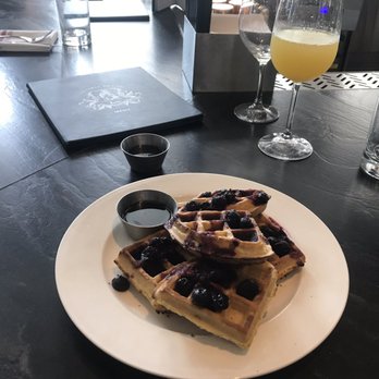 Earls Kitchen + Bar - Brunch on Sunday- blueberry waffles - Cocktail Bars Near Me - Plano, Texas