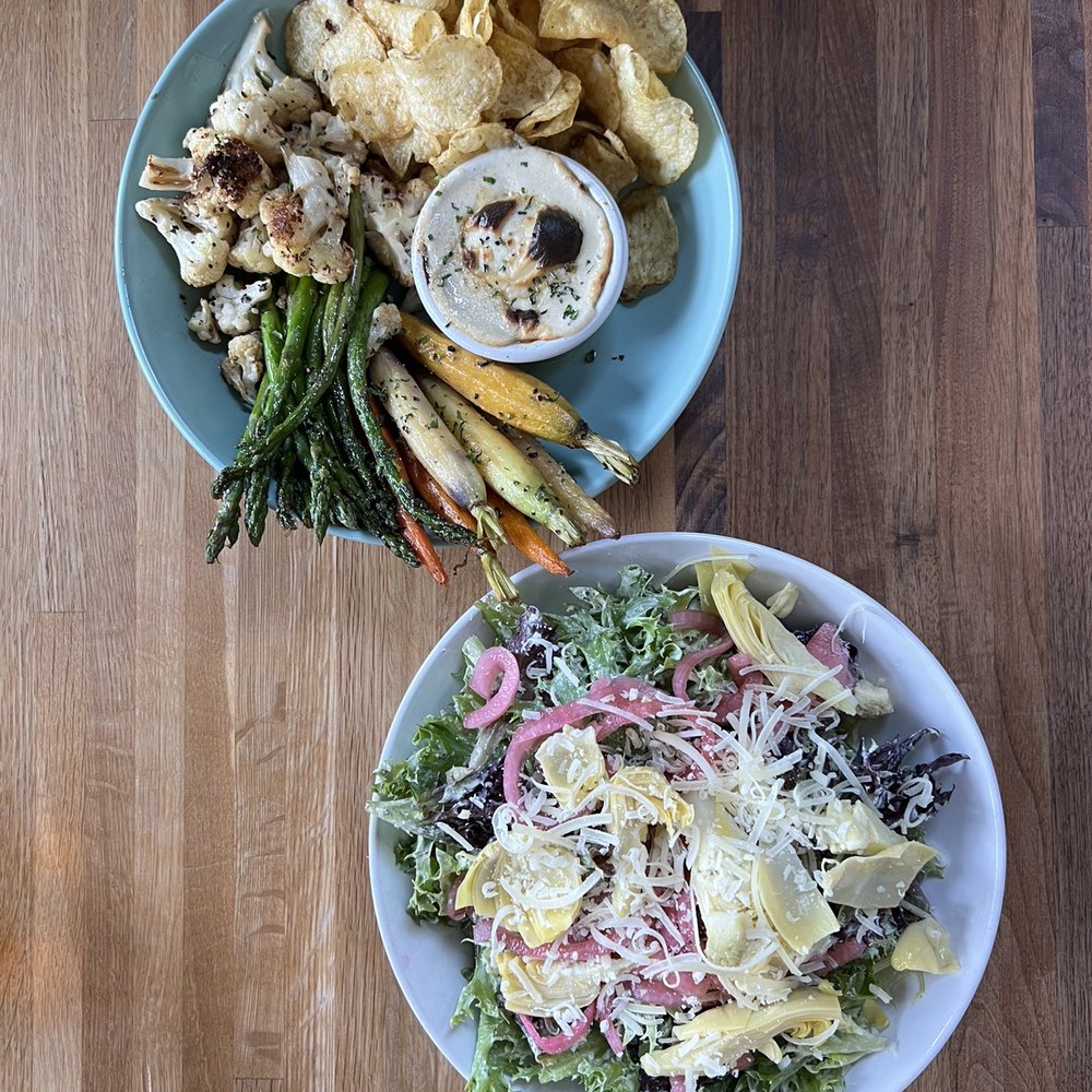 Lazy Days Brewing - House salad & blue cheese fondue - Breweries Near Me - Beaverton, Oregon Lazy Days Brewing - House salad & blue cheese fondue - Breweries Near Me - Beaverton, Oregon
