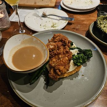 Mason Jar Kitchen & Bar - Crispy Chicken and Mash Stack - New American Near Me - Eagan, Minnesota Mason Jar Kitchen & Bar - Crispy Chicken and Mash Stack - New American Near Me - Eagan, Minnesota