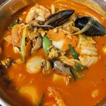 Origami Korean-Japanese Restaurant - Spicy Seafood Udon - Sushi Bars Near Me - Fort Myers, Florida