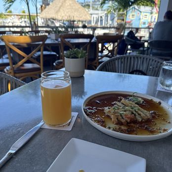 Square Grouper - Islamorada - Conch Appetizer and a view. - Seafood Near Me - Islamorada, Florida Square Grouper - Islamorada - Conch Appetizer and a view. - Seafood Near Me - Islamorada, Florida
