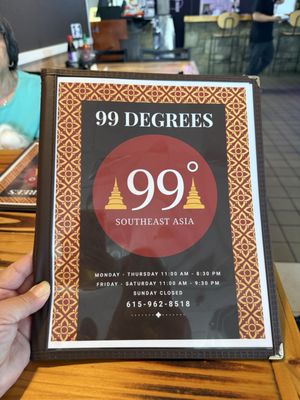 Menu photo 1 99 Degree Southeast Asia Murfreesboro, TN Menu photo 1 99 Degree Southeast Asia Murfreesboro, TN