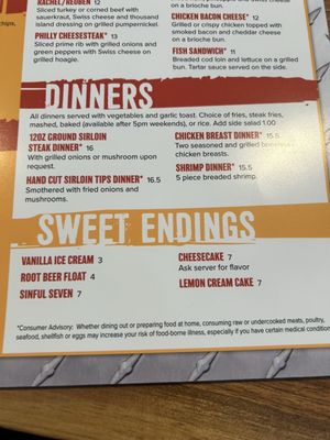 Menu photo 3 Carr's Bar N Grill Racine, MN
